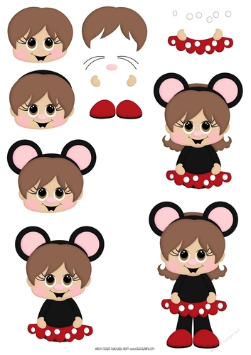 Costume Kids - Animals 2 -2 - A4 Decoupage