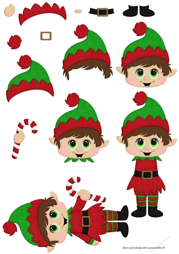 Little Helpers 2 - A4 Decoupage
