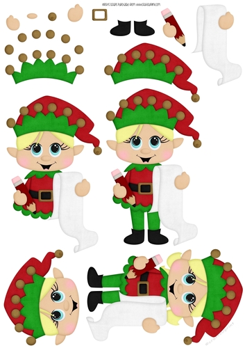 Little Helpers 3 - A4 Decoupage