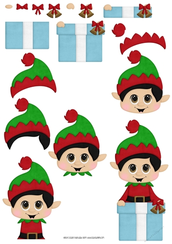 Little Helpers 5 - A4 Decoupage