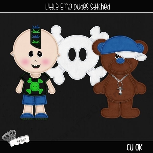 Little Emo Dudes - Stitched