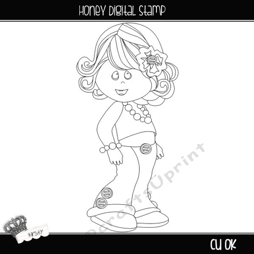 Honey - Digital Stamp