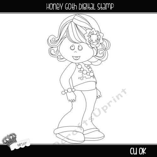 Honey Gothic - Digital Stamp