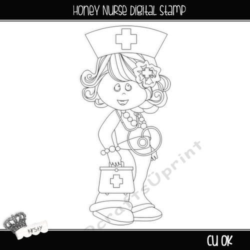 Honey Nurse - Digital Stamp