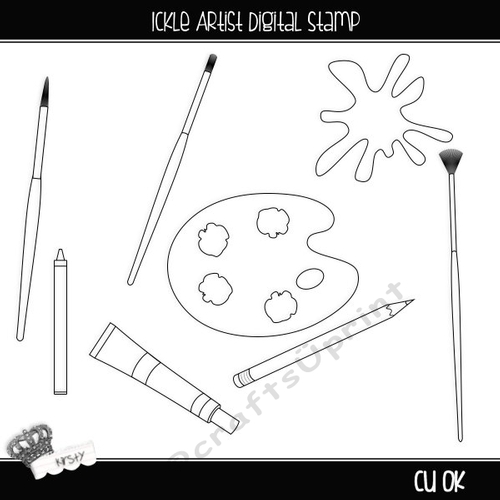 Ickle Artist - Digital Stamps