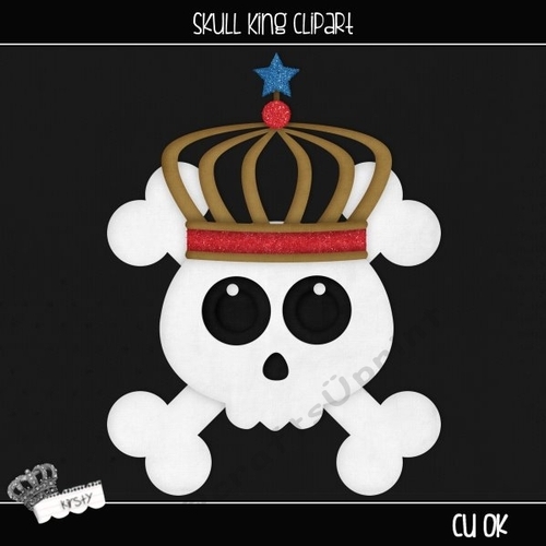 Skull King - Clipart
