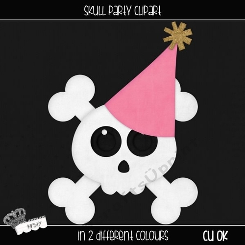 Skull Party - Clipart