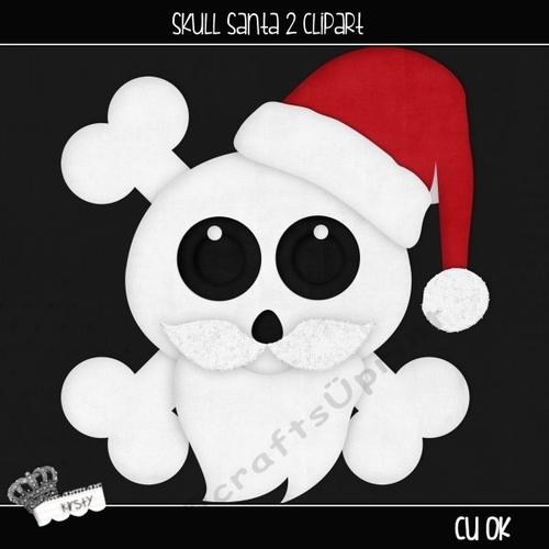 Skull Santa 2 - Clipart