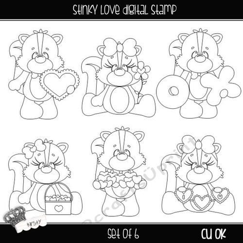 Stinky Love - Digital Stamps