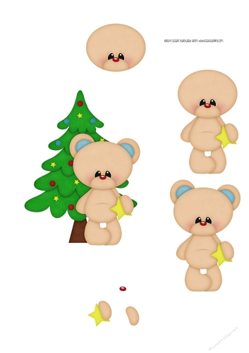 12 Days of Christmas 3 Boy - A4 Decoupage