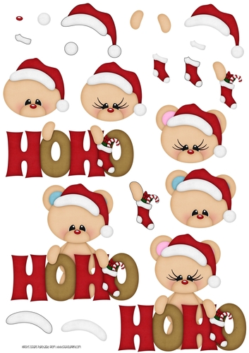 12 Days of Christmas 7 - A4 Decoupage
