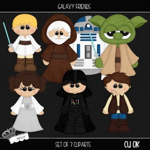 Galaxy Friends - Clipart