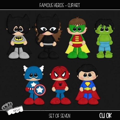 Famous Heros - Clipart