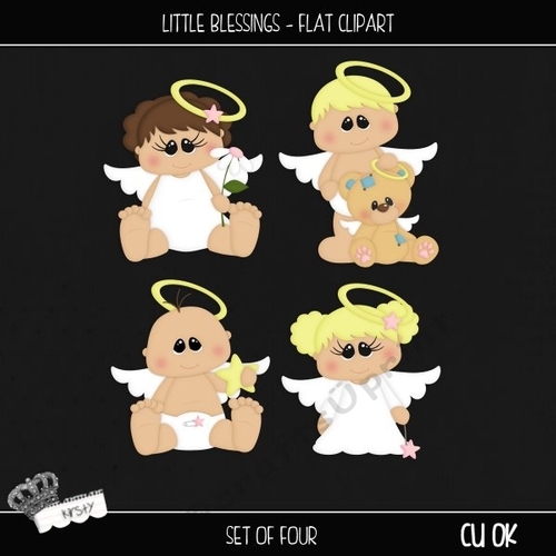 Little Blessings - Clipart Flat Colours