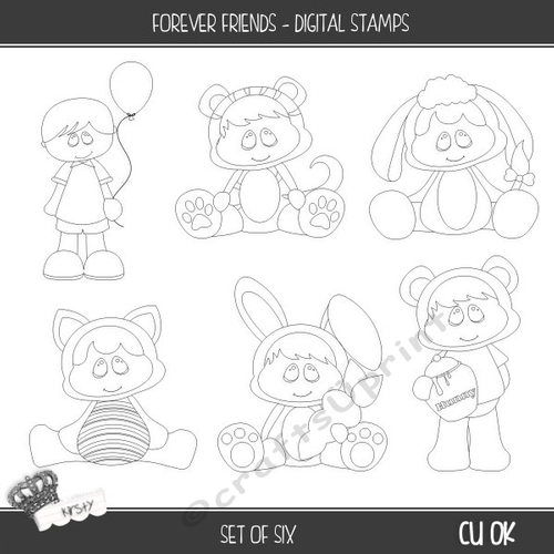 Forever Friends - Digital Stamps