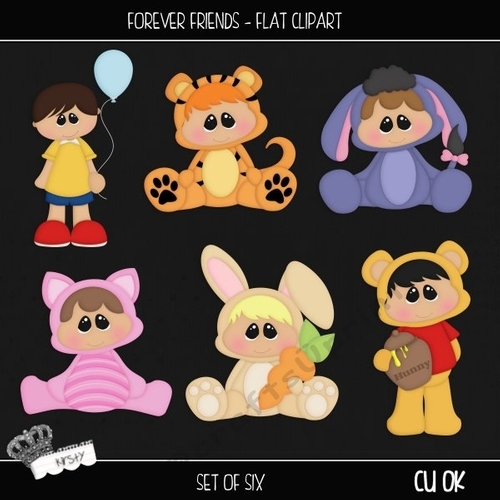 Forever Friends - Clipart Flat 
