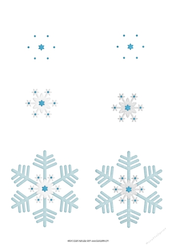 Festive Flakes 2 - 3 - A4 Decoupage