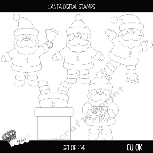 Santa - Digital Stamps
