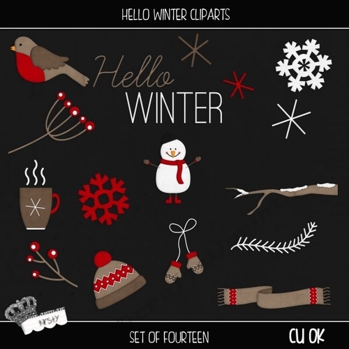 Hello Winter - Clipart