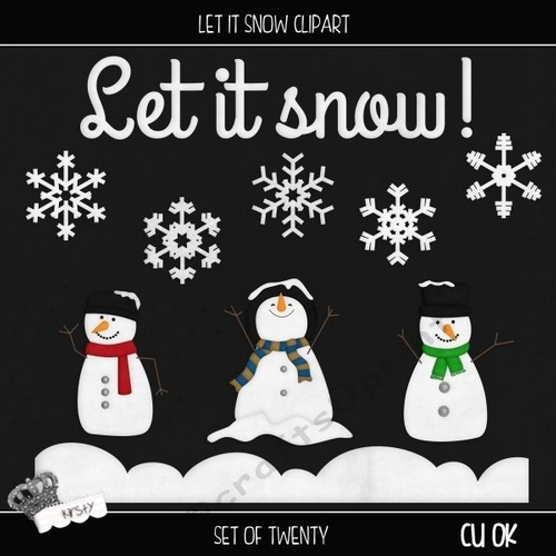 Let it snow - Clipart 