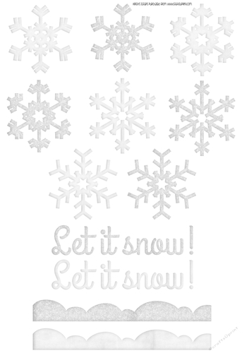 Let it snow - Decoupage Sheet 1