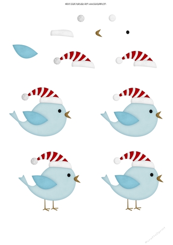 Tweety Twistmas 4 - Decoupage Sheet