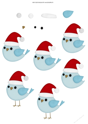 Tweety Twistmas 5 - Decoupage Sheet