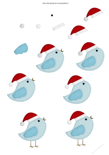 Tweety Twistmas 6 - Decoupage Sheet