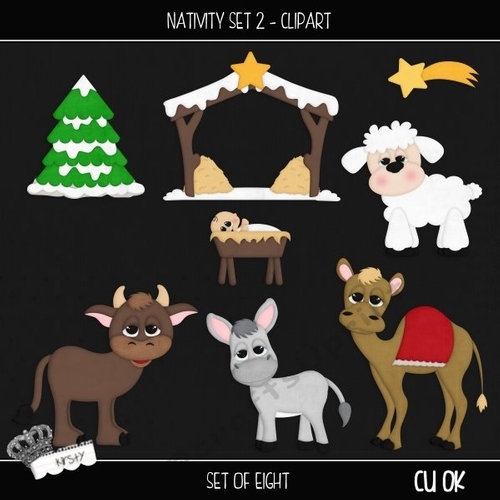 Nativity Set 2 - Clipart