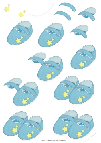Baby Boy A4 Decoupage Sheet 3