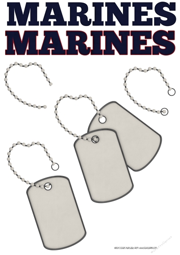 Little Marines 3  A4 Decoupage Sheet