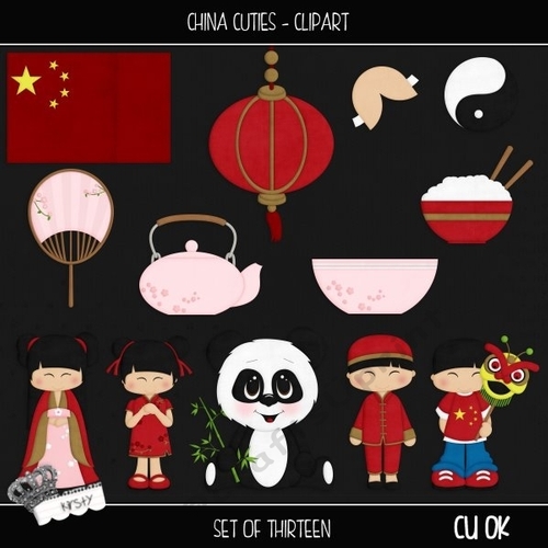 China Cuties - Clipart
