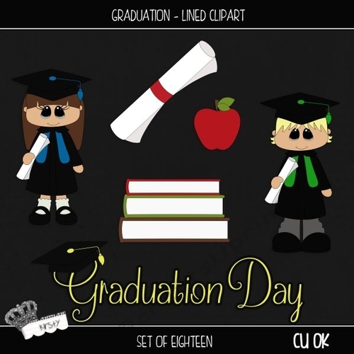 Graduation - Lined Clipart