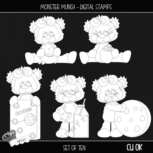 Monster Munch - Digital Stamps