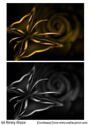 Electric Butterfly Topper in Gold & Silver