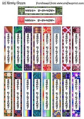 Portrait Happy Birthday Sentiment Tags