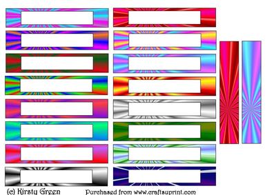 Blank Rainbow Sentiment Tags