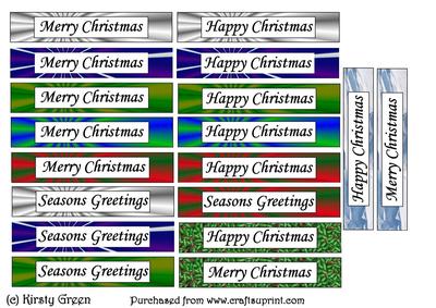 Landscape Christmas Sentiment Tags