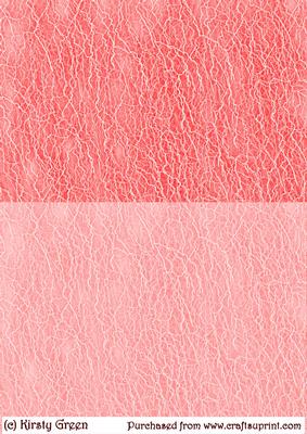 Duel Red Lace Textured Backing Paper