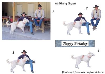 Cowboys Decoupage Step by Step with Tag