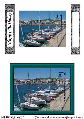 2 Harbour Toppers Card - with Matching Tags