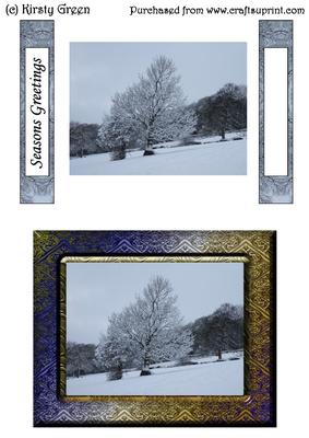 2 Snow Tree Toppers - with Matching Tags