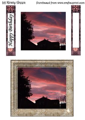 2 Sunset Toppers - with Matching Tags
