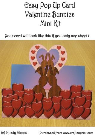Easy Pop Up Card Bunnies in Love Mini Kit