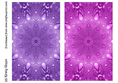 Duel - Purple & Pink Jewel Backing Paper