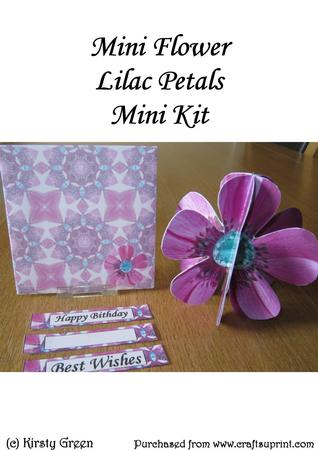 Mini 3D Flower Lilac Petals Mini Kit