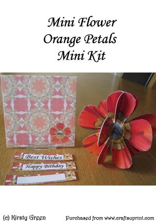 Mini 3D Flower Orange Petals Mini Kit