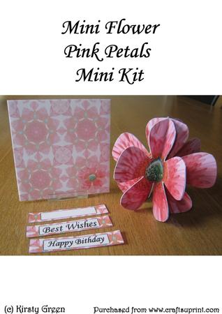 Mini 3D Flower Pink Petals Mini Kit