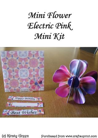 Mini 3D Flower Electric Pink Mini Kit