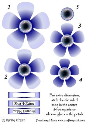Flower Shaped Stacker - Pastel Blue